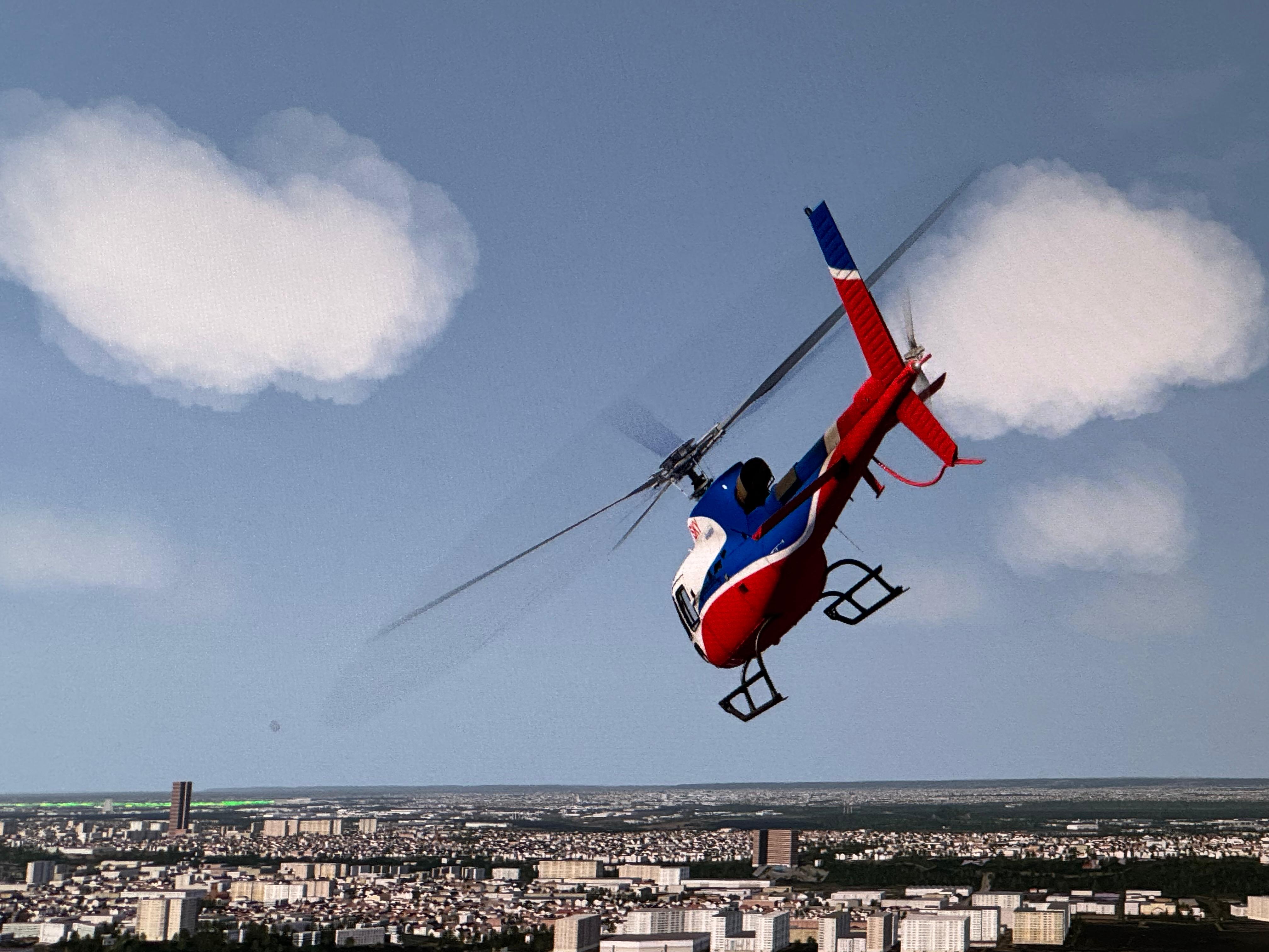 Simulatore di volo elicottero H125 certificato EASA FTD Level 3 - Cockpit con realtà virtuale VR